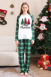 Groene en Witte Merry Christmas Family Pyjama Sets