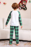 Groene en Witte Merry Christmas Family Pyjama Sets