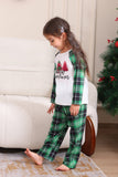 Groene en Witte Merry Christmas Family Pyjama Sets