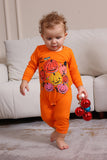 Halloween Oranje Pompoen Familie Pyjama Set