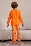 Halloween Oranje Pompoen Familie Pyjama Set