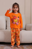 Halloween Oranje Pompoen Familie Pyjama Set