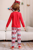 Rode Kerst Familie Bijpassende Pyjama Set