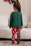 Donkergroene Merry Christmas Family Pyjama Set