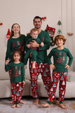 Donkergroene Merry Christmas Family Pyjama Set