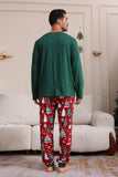 Donkergroene Merry Christmas Family Pyjama Set