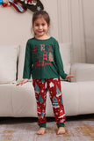 Donkergroene Merry Christmas Family Pyjama Set