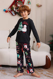 Zwarte Merry Christmas Family Pyjama Set