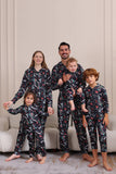 Kerst Navy familie bijpassende pyjama met capuchon