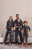 Kerst Navy familie bijpassende pyjama met capuchon