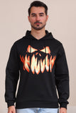 Black Devil pompoen Print Capuchon Halloween familie sweatshirts