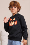 Black Devil pompoen Print Capuchon Halloween familie sweatshirts