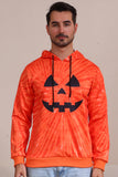 Oranje Halloween Family Suit sweatshirt met lange mouwen en capuchon