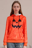 Oranje Halloween Family Suit sweatshirt met lange mouwen en capuchon