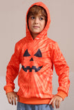 Oranje Halloween Family Suit sweatshirt met lange mouwen en capuchon