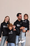 Zwart Halloween Familiekostuum Sweatshirt met capuchon