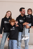 Zwart Halloween Familiekostuum Sweatshirt met capuchon