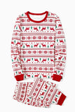 Red Deer bedrukte kerst familie pyjama sets