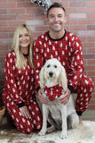 Losse Kerstmis Zachte Pyjama Rode Geruite Kerstboom Gedrukte Warme Mode Pyjama Set