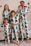 Familie Kerst Pyjama's Ouder-kind Kleding Leuke Kerstboom Capuchon Jumpsuit Kerstmis Familie Set