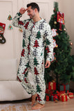 Familie Kerst Pyjama's Ouder-kind Kleding Leuke Kerstboom Capuchon Jumpsuit Kerstmis Familie Set