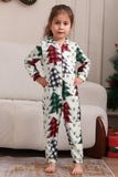 Familie Kerst Pyjama's Ouder-kind Kleding Leuke Kerstboom Capuchon Jumpsuit Kerstmis Familie Set