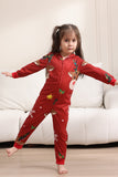 Bijpassende Onesie voor Vrouwen Mannen Familie Capuchon Rode Pyjama Eendelig Kerst Pyjama Set