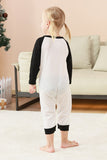 Zwart-witte boom bedrukte familie kerst pyjama's