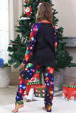 Navy Lights Boom Print Familie Bijpassende Kerst Pyjama Sets