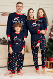Marine Merry Christmas Print familie bijpassende pyjama set