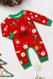 Kerst Gezellige Rode Print Familie Bijpassende Pyjama Set
