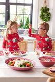 Lange Mouw Rode Kerst Bedrukte Bijpassende Familie Pyjama's