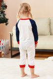 2-delige groene ronde hals kerstboom-bedrukte familie-pyjamasets