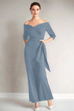 Marine zeemeermin strapless moeder van de bruid jurk