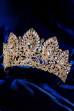 Luxe Crystal Prom Queen Pageant Golden Crown Tiara