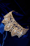 Luxe Crystal Prom Queen Pageant Golden Crown Tiara