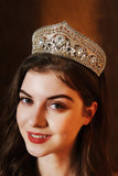 Luxe Kristal Prinses Gouden Kroon Tiara