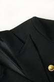 Black Peak revers dubbelgeknoopt satijn damesblazer