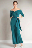 Marine zeemeermin strapless moeder van de bruid jurk