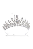 Zilveren Kristal Prom Koningin Pageant Kroon Tiara