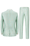 Mint Shawl Revers One Button Jacquard Heren Galapakken