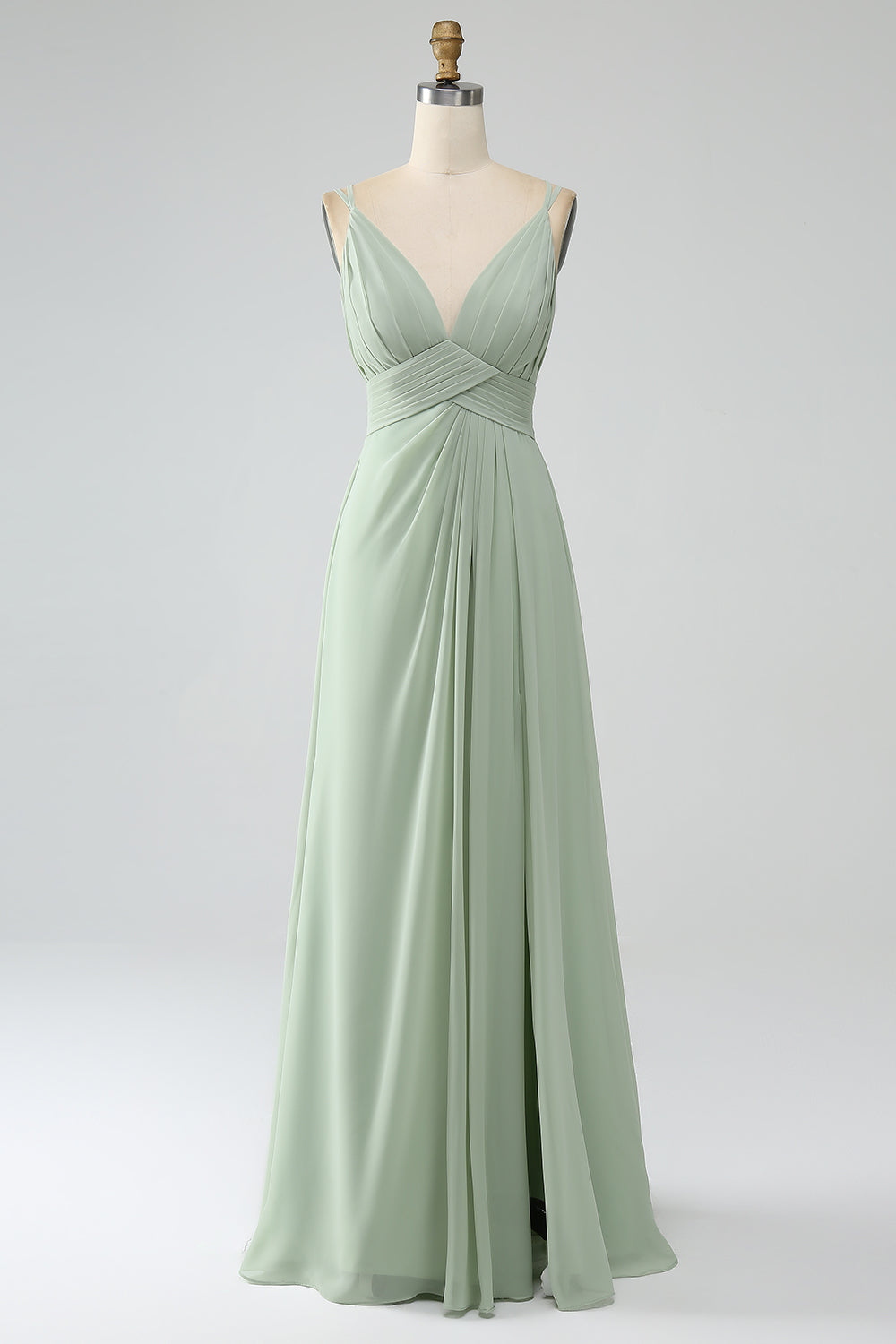 Een schouder chiffon bruidsmeisjesjurken geplooide split formele avondjurk met zakken voor vrouwen, Rood, 52 Een schouder chiffon bruidsmeisjesjurken geplooide split formele avondjurk met zakken voor vrouwen, Rood, 52