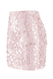 Glamoureuze grote pailletten mini glinsterende nachtrok met hoge taille voor vrouwen