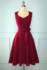 Afbeelding in Gallery-weergave laden, Donkergroene grote maat Vintage Swing jurk