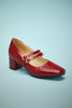 Afbeelding in Gallery-weergave laden, Rode Retro-schoenen met Bandjes