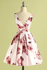 Afbeelding in Gallery-weergave laden, Roze homecoming jurk met bloemen print