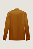 Camel Solid Lange Mouwen Pak Shirt