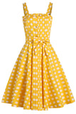 Gele Stippen jaren '50 Sundress