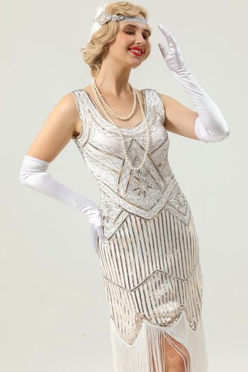 1920 Retro pailletten franje jurk