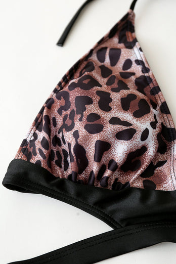 Lace Up Brown Leopard Badpak
